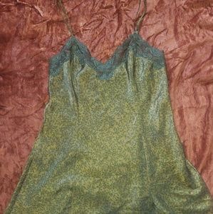 Victoria's secret lace and silk slip / dress SMALL